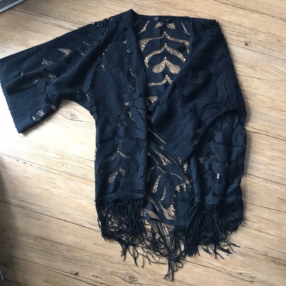 Stunning Black Lace Kimono